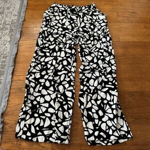 Ava Sky Black and White Pant Large
